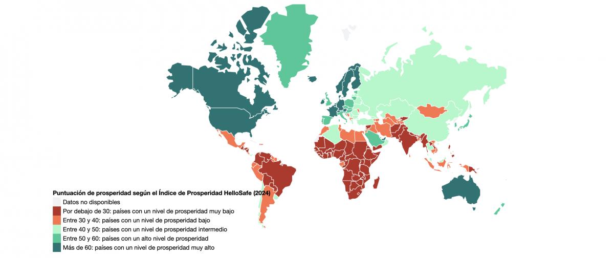 RICOS Y POBRES. El mapa global elaborado por HelloSafe. / CAPTURA DE PANTALLA