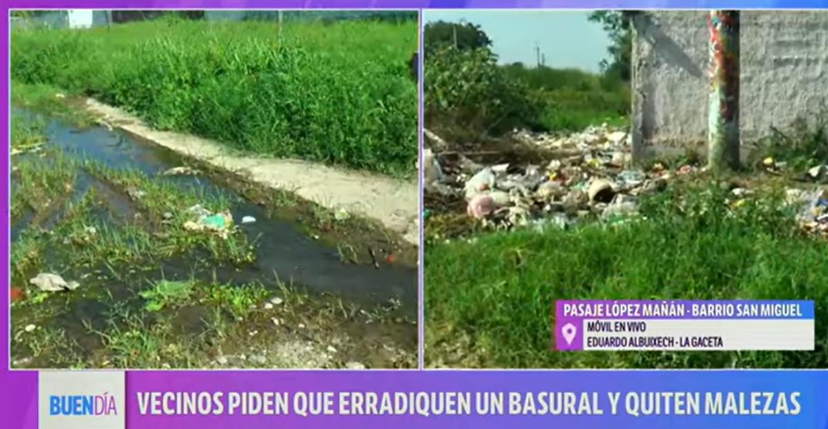 Video: vecinos del barrio San Miguel reclaman la erradicación de un basural crónico