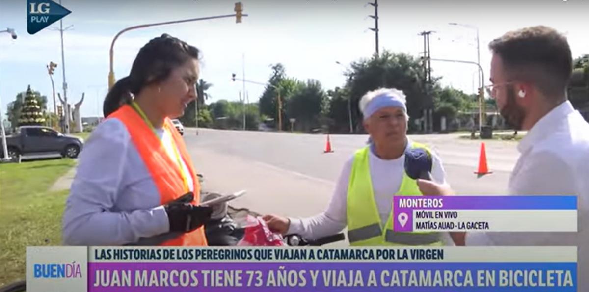 Fe sobre ruedas: el emotivo viaje de un peregrino de 73 años hacia la Virgen del Valle