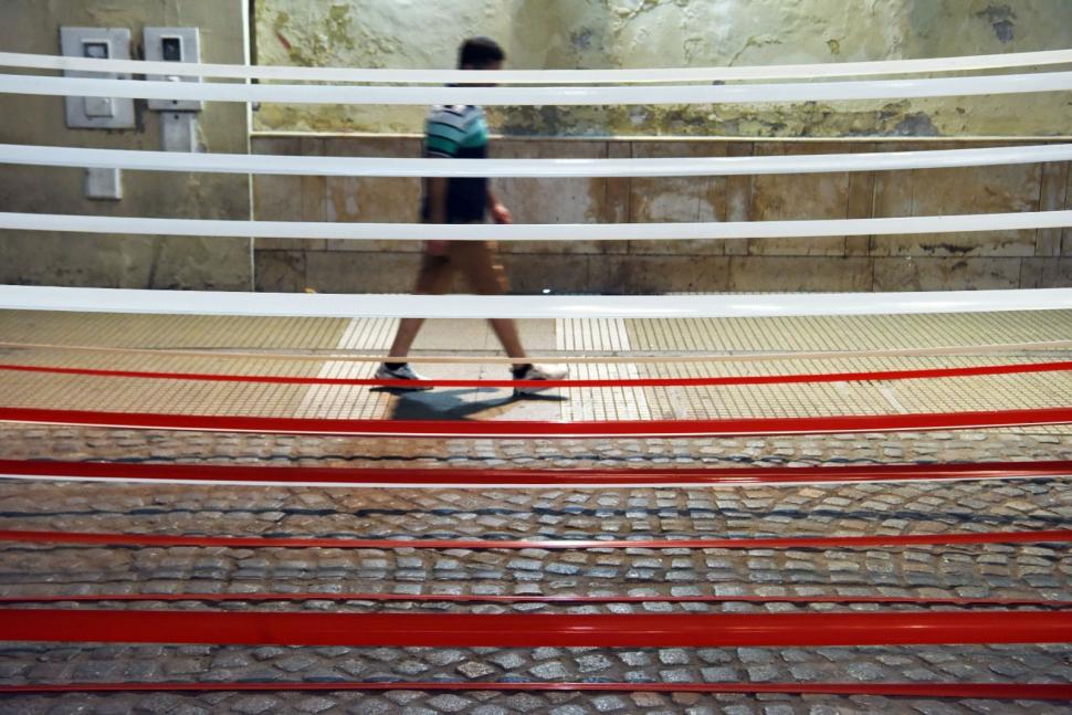 CONGRESO PRIMERA CUADRA. La Municipalidad decoró la peatonal.