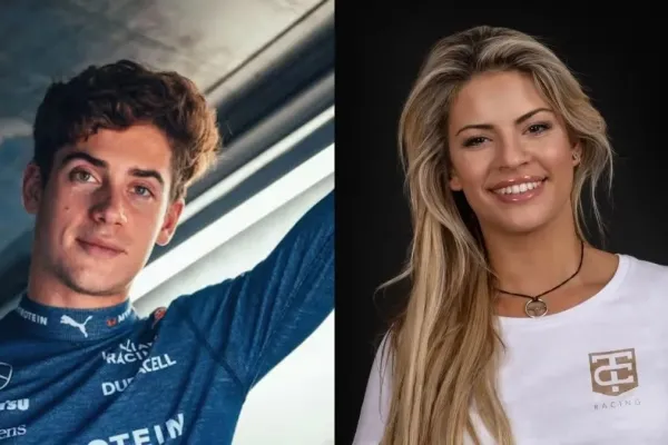 Risas y complicidad: el regalo que recibió Franco Colapinto de parte de la periodista Christine GZ