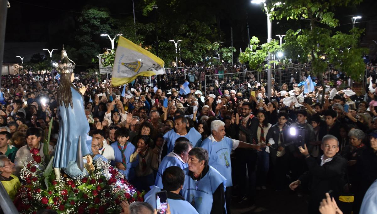 ACTIVIDADES. Luego de la misa se llevó a cabo la tradicional procesión.