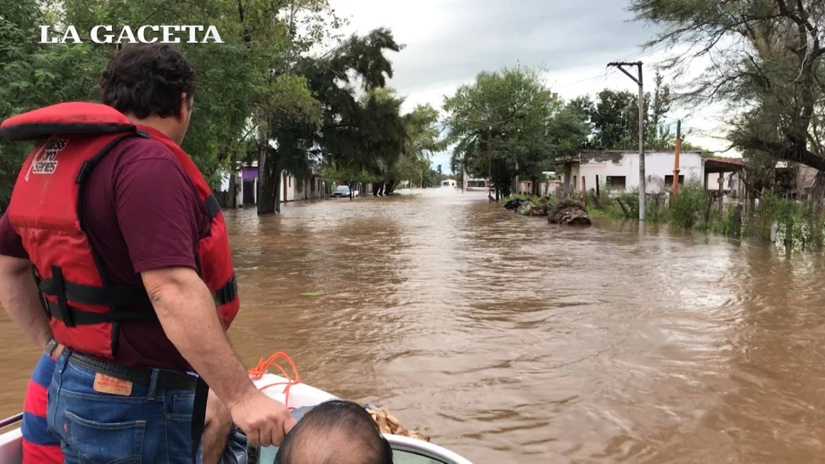 La Madrid por el desborde del río Marapa