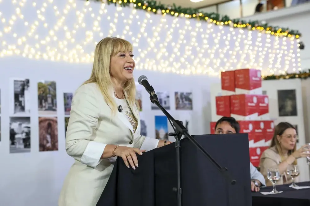 Rossana Chahla, durante el acto oficial. PRENSA MUNICIPALIDAD 