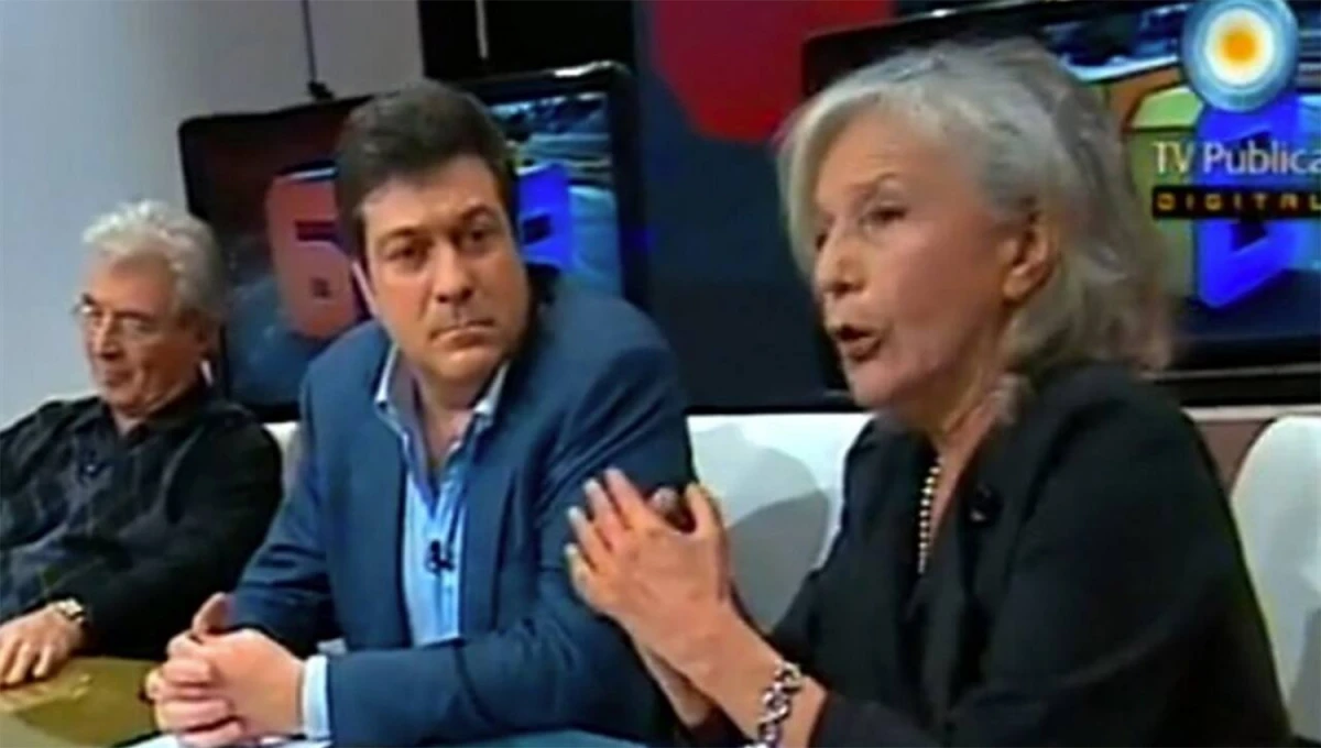 ¡QUÉ MOMENTO! Beatriz Sarlo mantuvo una fuerte discusión con Orlando Barone y Gabriel Mariotto, durante una recordada entrevista en 