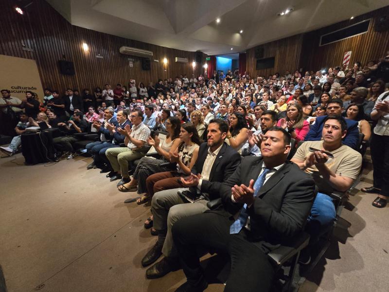 EL PÚBLICO. Los asistentes colmaron la sala Orestes Caviglia./ SECRETARIA DE ESTADO DE LA JUVENTUD