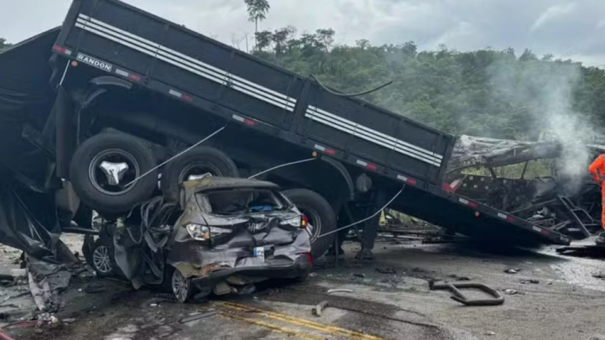 Trágico accidente de un ómnibus en Brasil