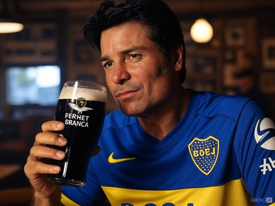 Los usuarios de X también publicaron una imagen con IA de Chayanne junto a Riquelme.