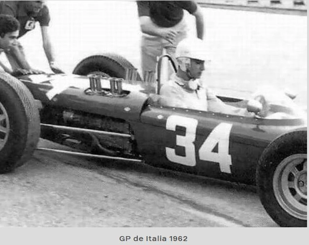 CON LOS GRANDES DEL MUNDO. El tucumano corrió el Gran Premio de Argentina en el año 1960, con la presencia del entonces retirado Juan Manuel Fangio.