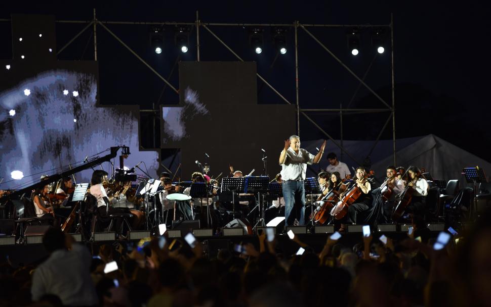 PARTÍCIPES. La orquesta de niños de la municipalidad de Yerba Buena.