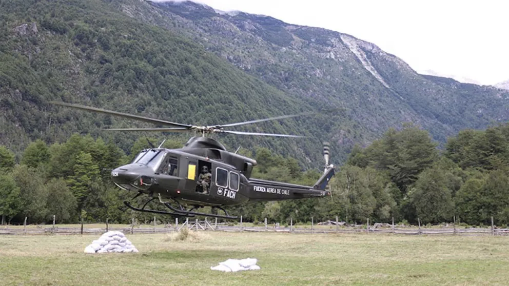 Un helicóptero del Ejército de Chile incursionó en el espacio aéreo argentino.