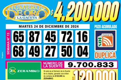 Los Números de Oro de LA GACETA