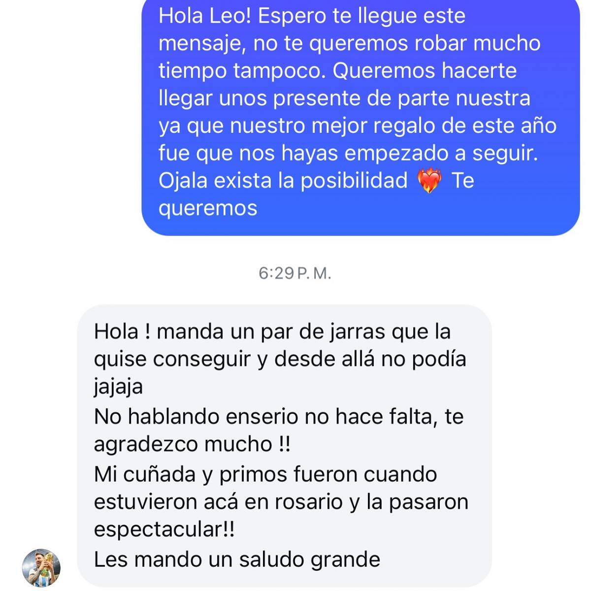 INÉDITO. La respuesta de Messi al privado de Instagram de Un Poco de Ruido.