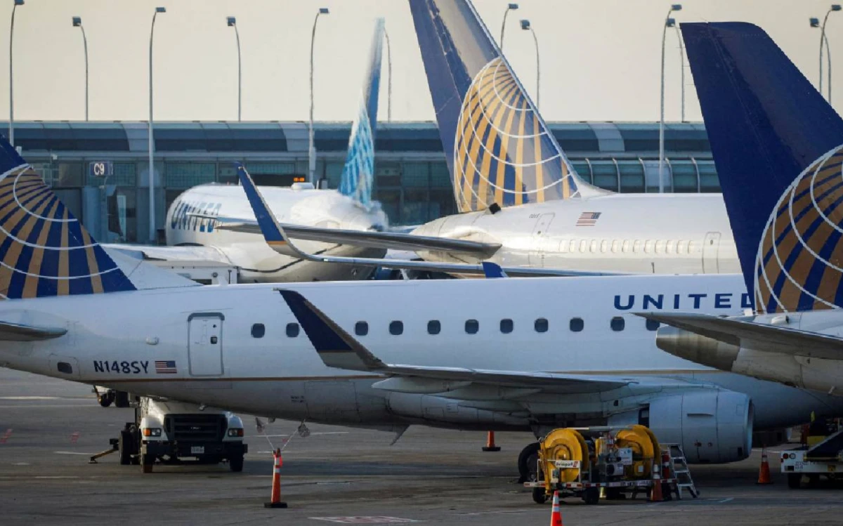 Imagen de archivo de un avión de la empresa United Airlines.