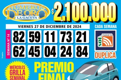 Los Números de Oro de LA GACETA del viernes 27 de diciembre