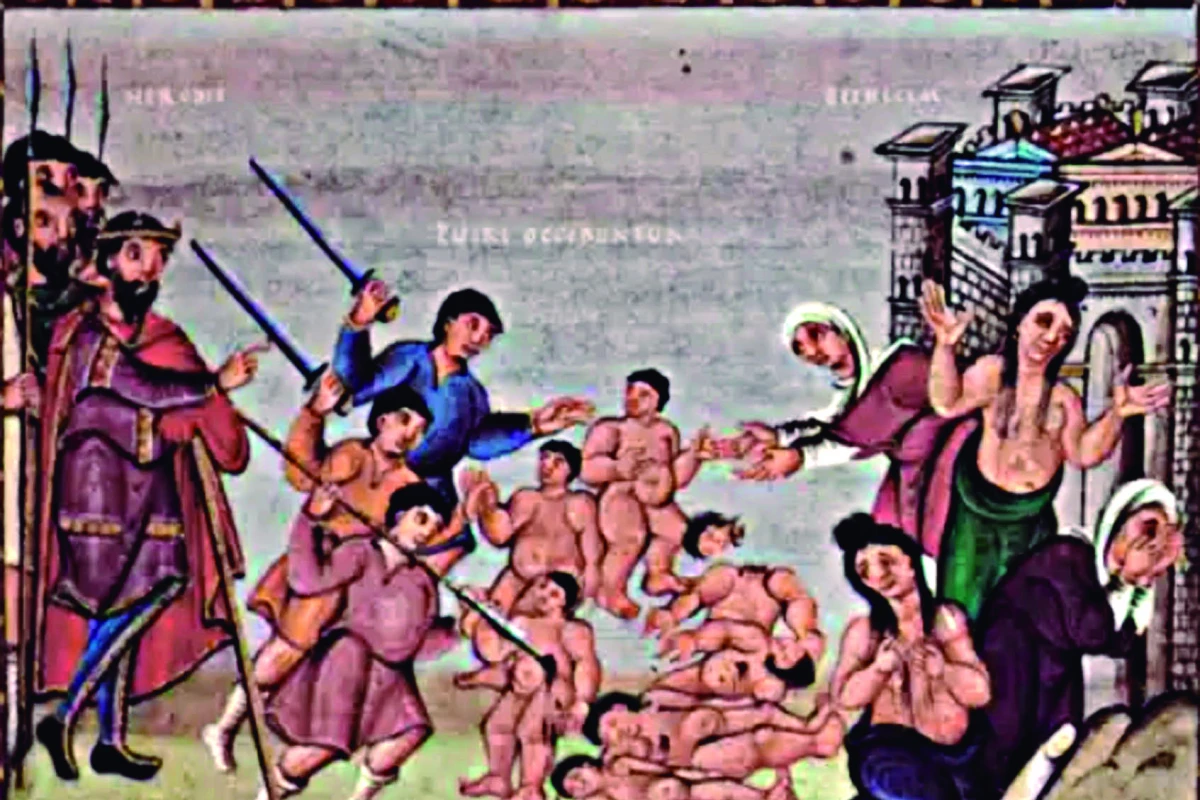 INOCENTES. Una ilustración del Siglo X muestra la masacre de Herodes.