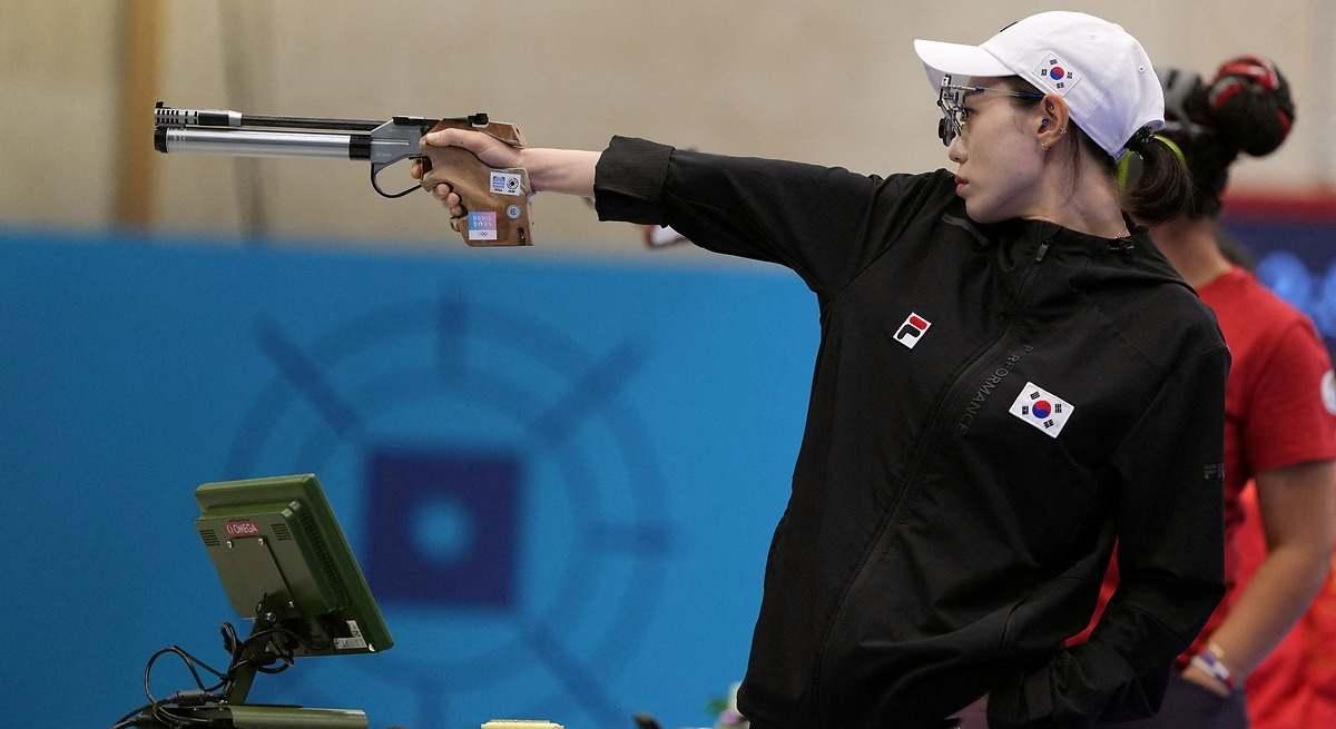 A PURA PASION. Kim Ye-Ji ganó la medalla de plata en Tiro comprimido desde 10 metros en los Juegos Olímpicos de París 2024.