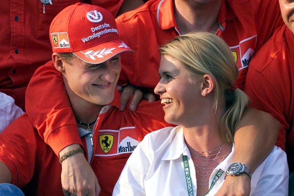 RECUERDO. Corinna, la esposa de Michael Schumacher, reveló detalles inéditos sobre los instantes previos al accidente del ex epiloto de Fórmula 1.