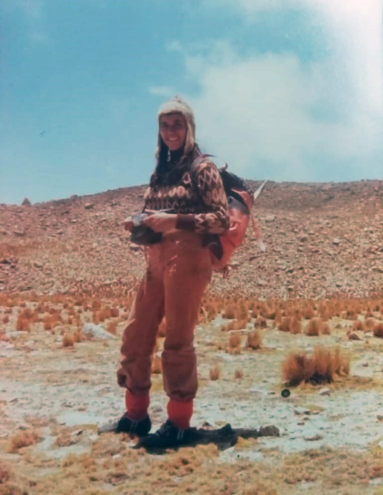 HACE MÁS DE CUATRO DÉCADAS. Paty Altamirano, en una caminata.