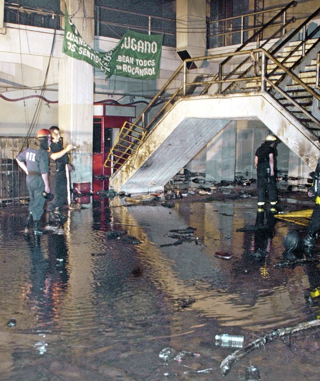 DESPUÉS. El boliche que quedó destrozado tenía múltiples fallas de seguridad