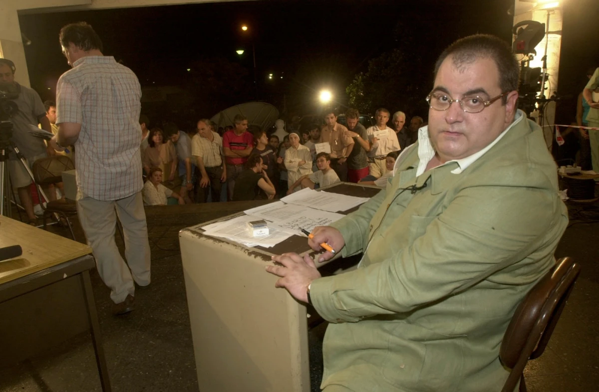 JORGE LANATA. En 2002 el periodista hizo una transmisión desde el Hospital de Niños en Tucumán.