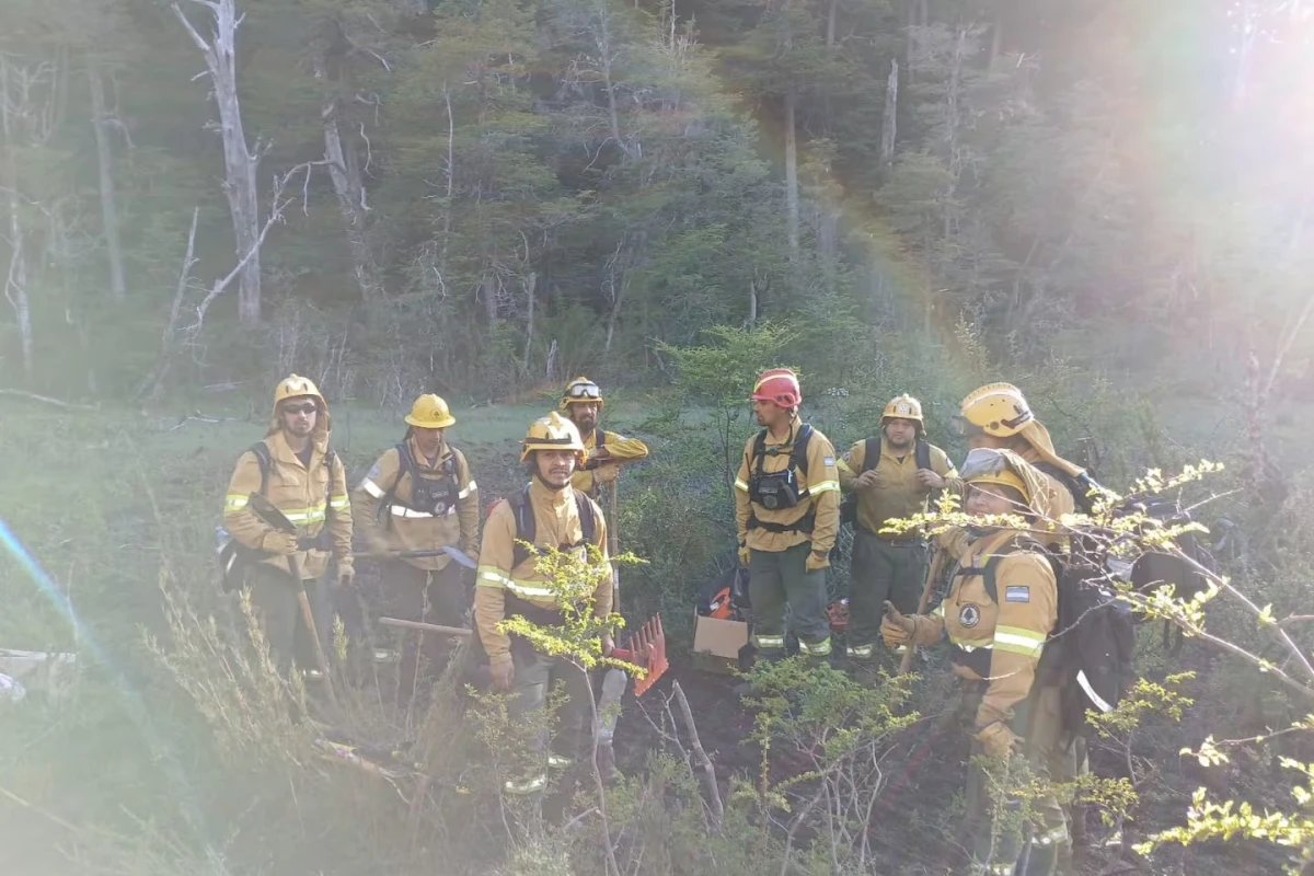 PARQUE NAHUEL HUAPI. Continúan los incendios en Los Manzanos. (Foto: Parques Nacionales).