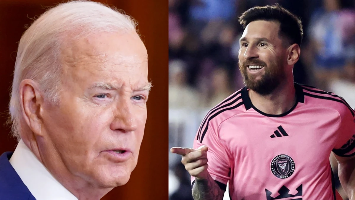 AUSENCIA. Messi no se presentó a la Casa Blanca para recibir la medalla presidencial de la Libertad otorgada por Joe Biden, presidente de los Estados Unidos.