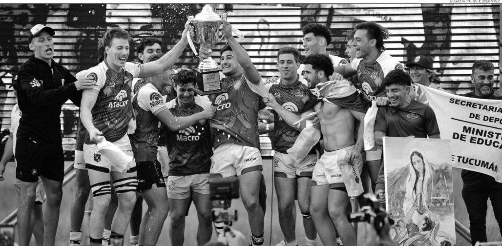 MERECIDO. En 2024, los jugadores de Banco Macro (el seleccionado salteño) festejaron con la Copa de Oro Club LA GACETA. Los “mayuatos” jugaron un gran segundo tiempo en la final y alcanzaron a Tucumán como el más ganador del Seven.