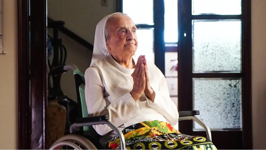 La monja brasilera Inah Canabarro Lucas se convirtió en la persona más anciada del mundo