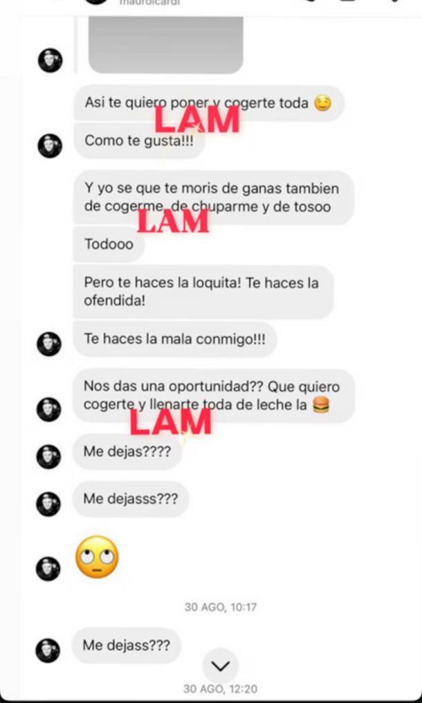 FILTRACIÓN. Los chats entre Wanda y Mauro Icardi.