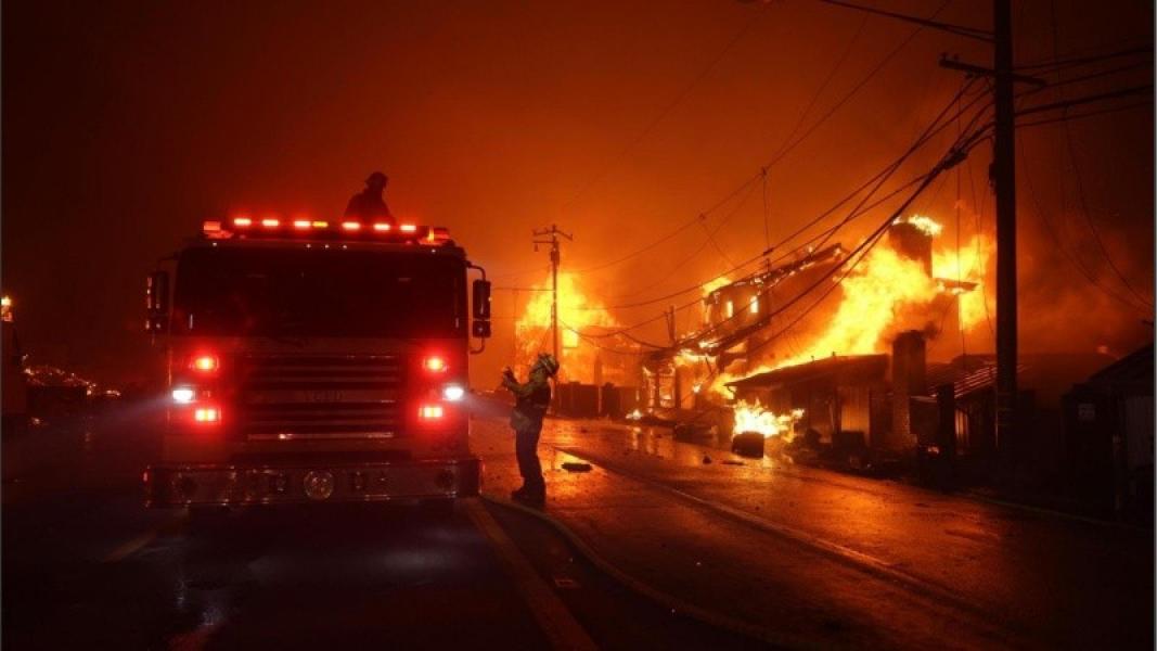 California: impresionantes imágenes del avance de los incendios forestales