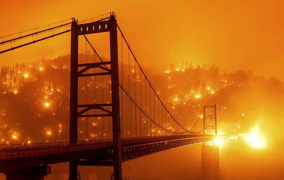 California: impresionantes imágenes del avance de los incendios forestales