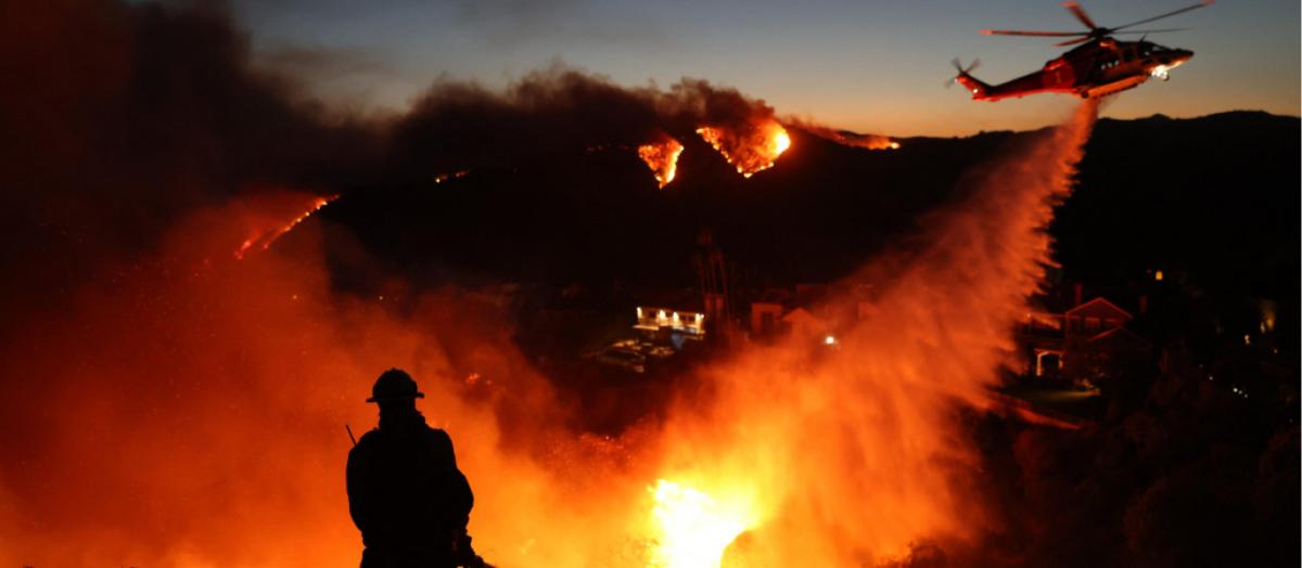 California: impresionantes imágenes del avance de los incendios forestales