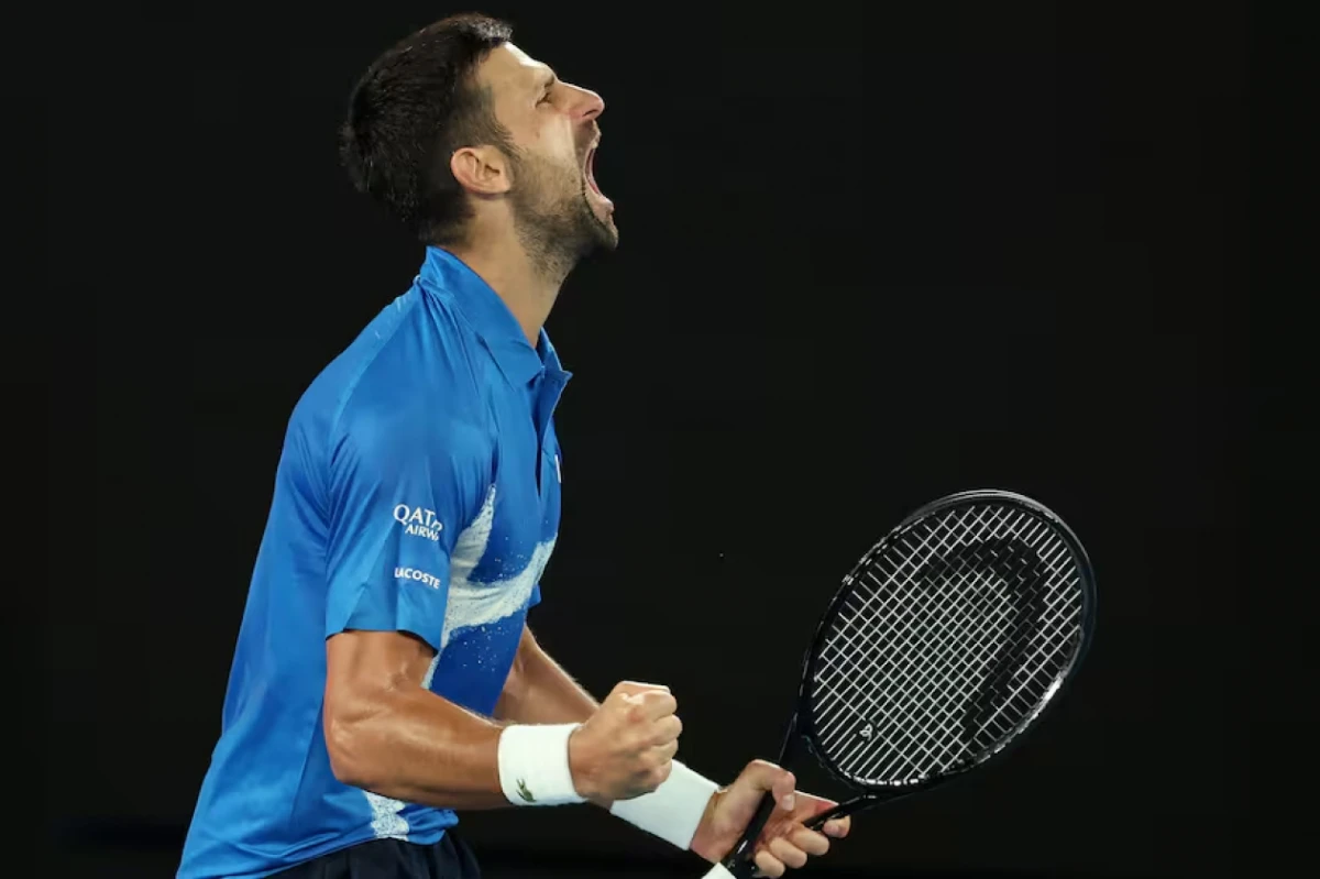 Djokovic tropezó en la jornada del Abierto de Australia. 