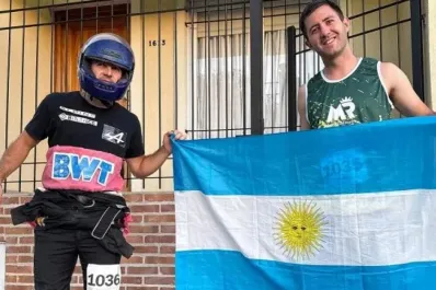 Corrió una maratón homenajeando a Franco Colapinto y recibió un mensaje del piloto