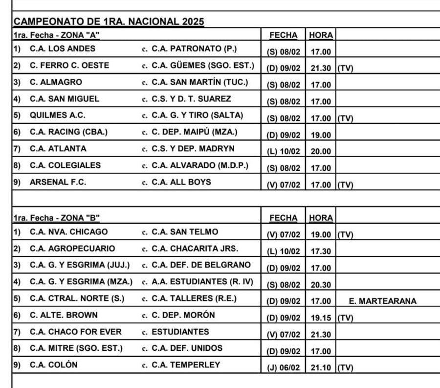 Atento, San Martín de Tucumán: confirmado el día y el horario para el debut en la Primera Nacional