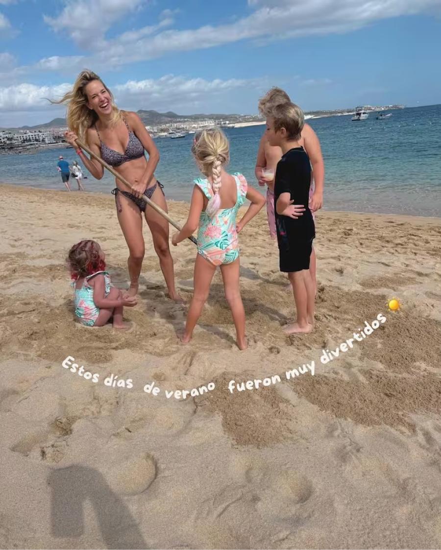 Luisana Lopilato junto a sus cuatro hijos: Noah, Elías, Vida y Cielo