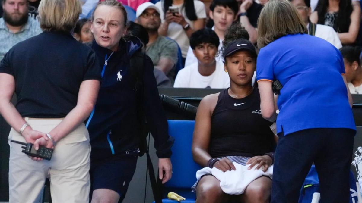 Punto final de la peor manera, Naomi Osaka se retira lesionada del Abierto de Australia. 