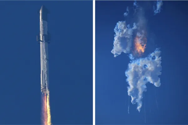 Un fracaso para Elon Musk: el Starship explotó en el cielo y produjo el desvío de aviones