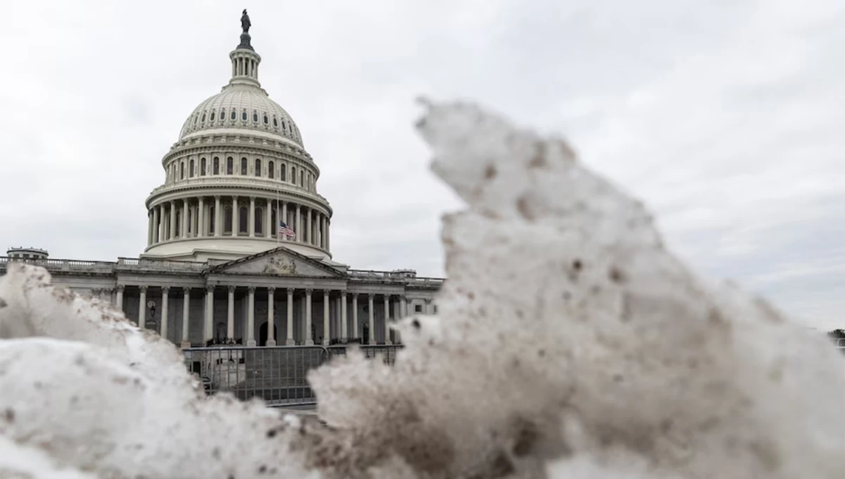 OLA DE FRÍO. Se espera que la temperatura ronde los -12 °C durante la ceremonia de asunción de Donald Trump en Washington.