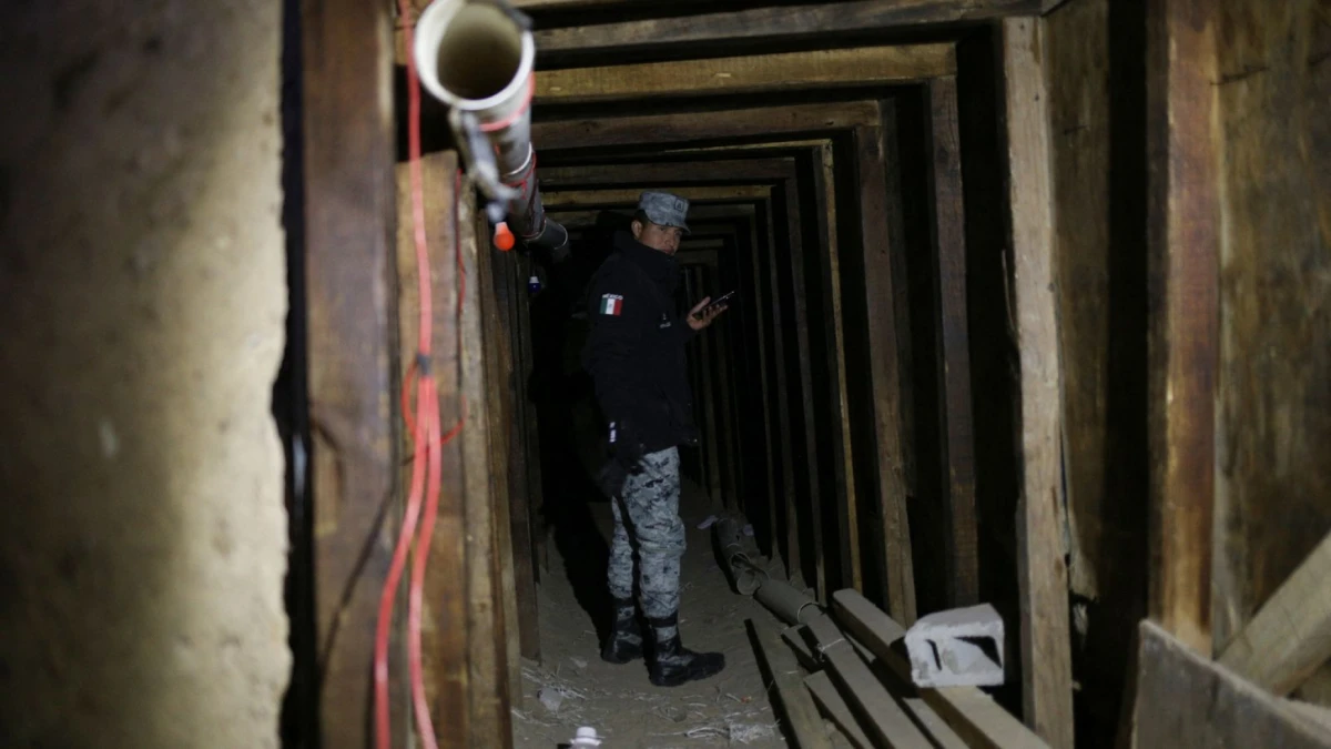 Un túnel secreto que une México con Estados Unidos será sellado, según las autoridades. Foto: Reuters