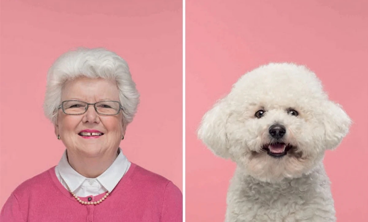 Gerrard Gethings en su serie de fotografías sobre los parecidos entre dueños y mascotas.