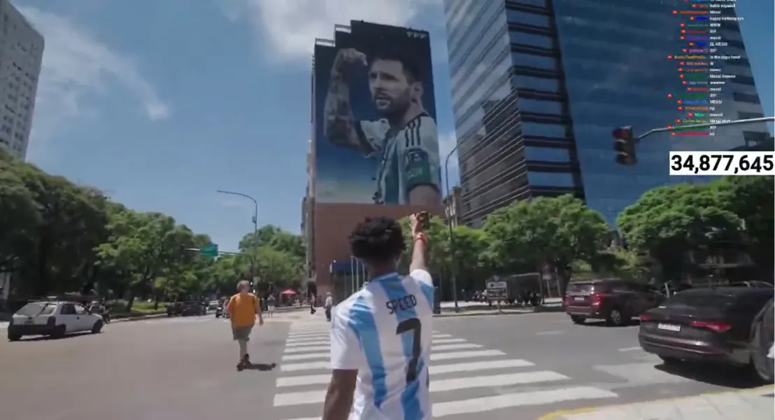 Uno de los streamers norteamericano más famoso llegó a Argentina.