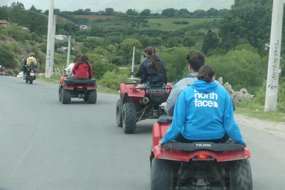 Los cuatriciclos son protagonistas en el verano de Tafí del Valle. 