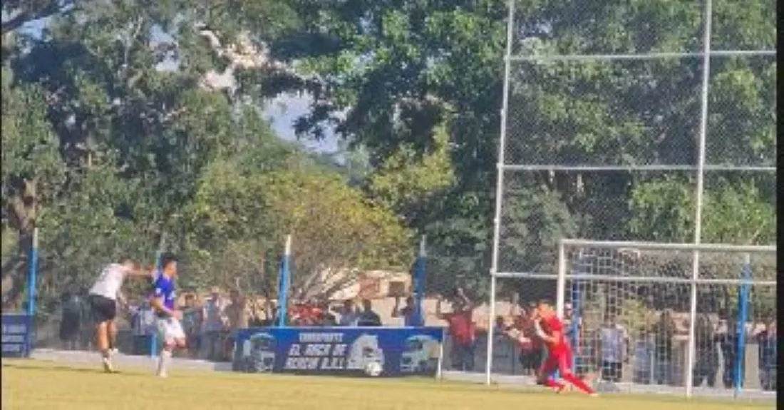 DOBLETE. Cruz ejecutó con potencia su primer gol. FOTO CAPTURA DE PANTALLA