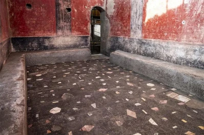 Descubren un lujoso complejo de baños en Pompeya