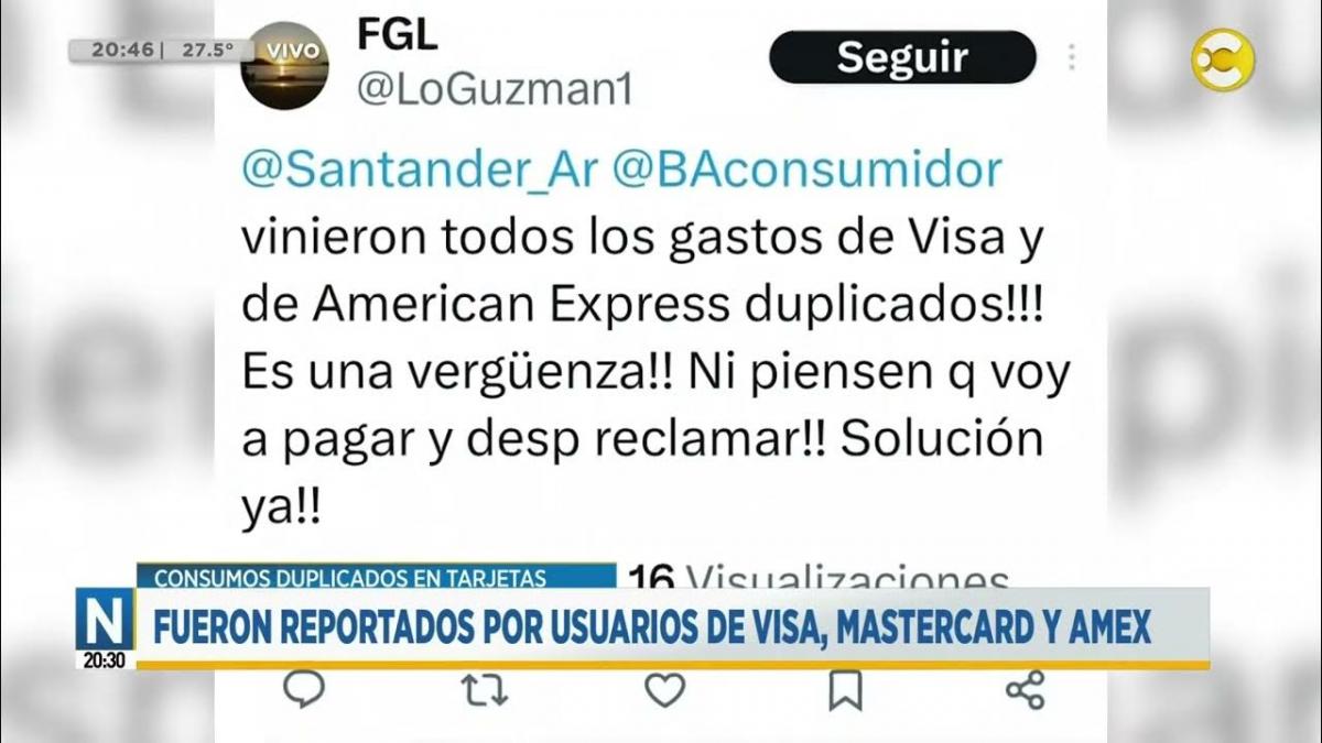 Alertan consumos duplicados en tarjetas de crédito: qué hacer ante el error bancario