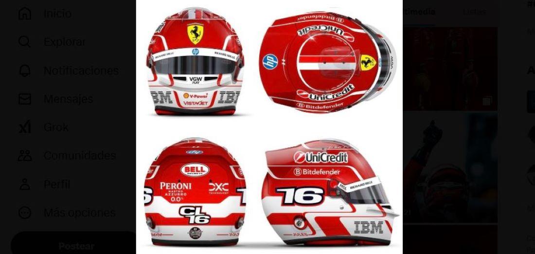 Leclerc en modo Colapinto: usará su casco para homenajear