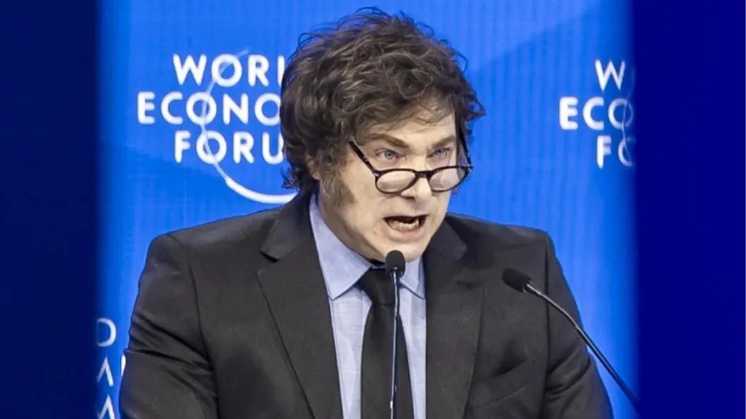 Javier Milei dio un polémico discurso en Davos.