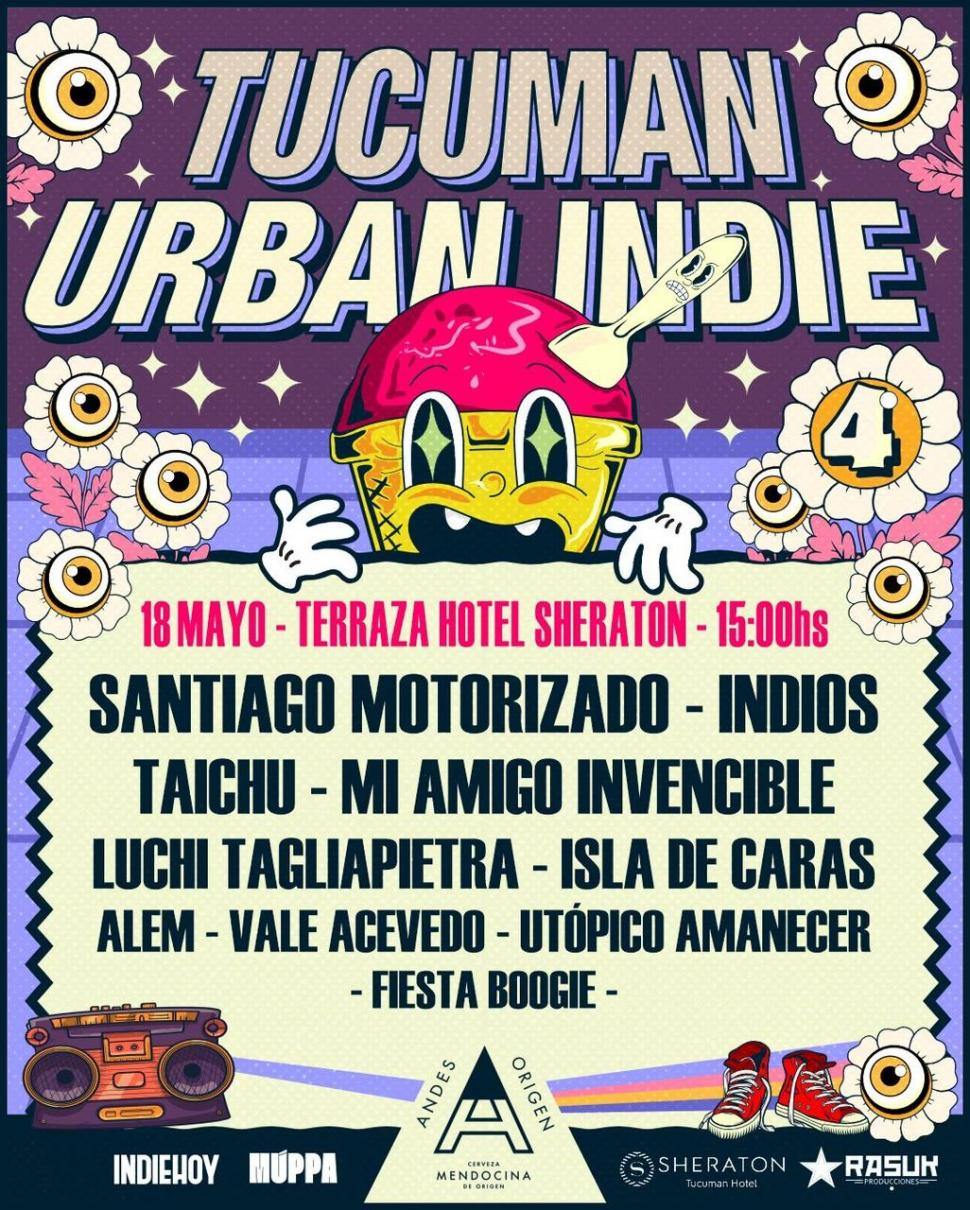 Todo lo que tenés que saber sobre el “Urban Indie”, el festival que hará vibrar la terraza